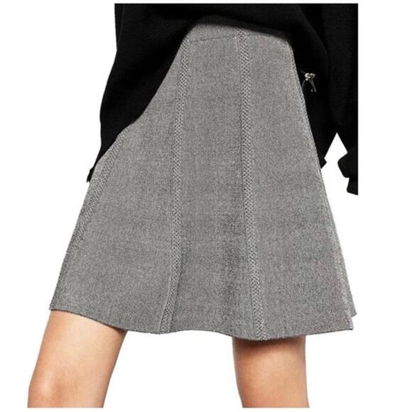 Zara Skirt sz XS A-Line Grey Skirt Skater Skirt whimsigoth - Picture 9 of 9